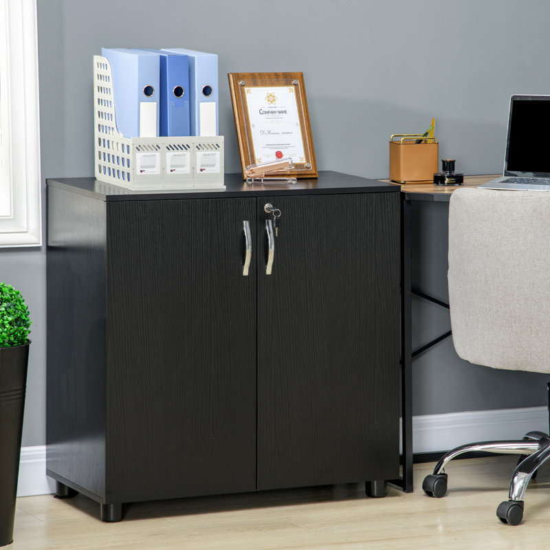 80 cm W Filing Cabinet, Black