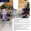 Chaddy 6 - Person Patio Dining Set Table,