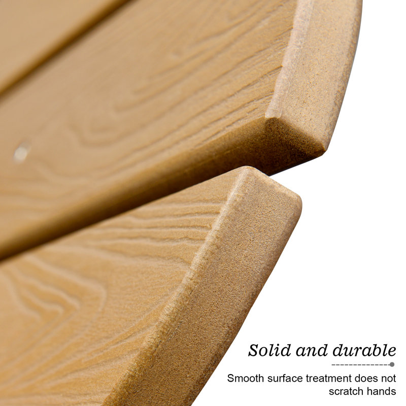Chaise Adirondack avec table Mauckport, Bois