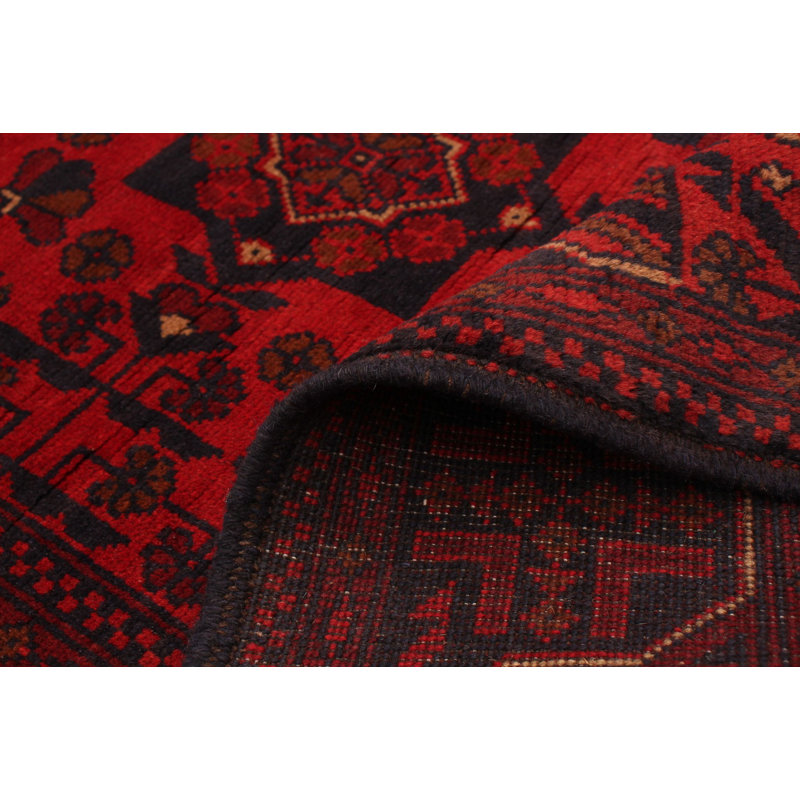 Tapis de zone en laine 5 pi x 6 pi 4 po noué la 2010s one-of-kind-the main esari turque Allaina