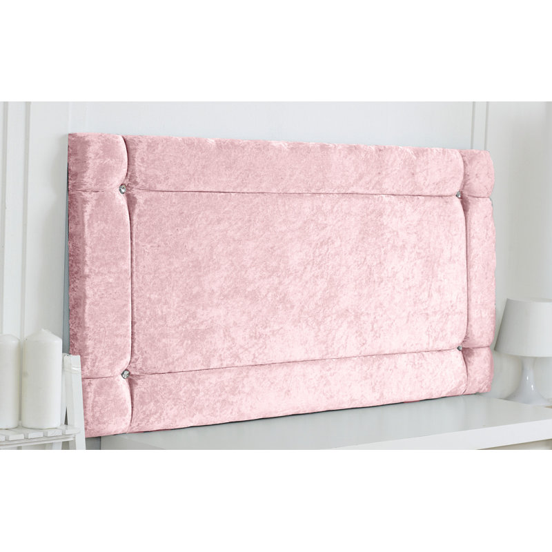 Upholstered Headboard, Small Single (2'6), Pink