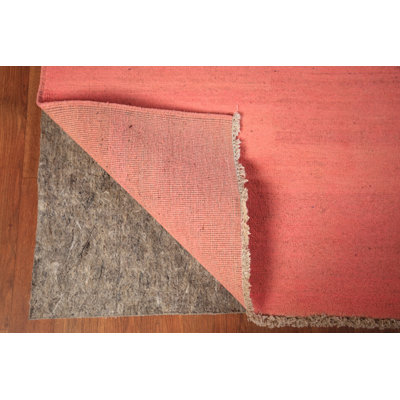 Tapis moderne fait à la main rose Gabbeh 7 x 10