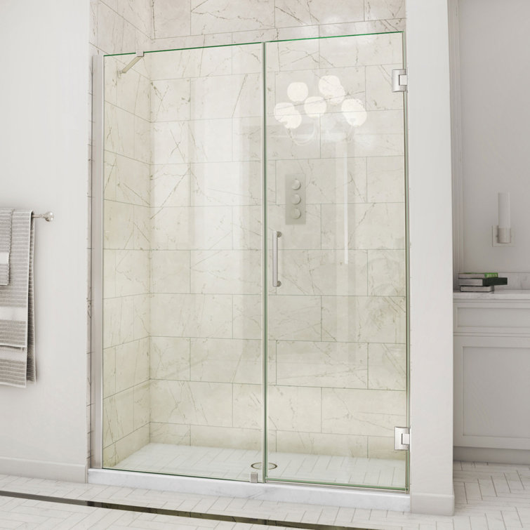 Unidoor 59" W x 72" H Frameless Shower Door with Clearmax™ Technology
