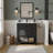 30" Freestanding Single Solid Wood Frame Bathroom Vanity with Composite Solid Surface Top