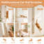Cat Wall Scratcher, 67" Tall Kitten Scratching Post, DIY Cat Tree, Natural Sisal & Jute, Wall-Mounted Scratcher, Space-Saving