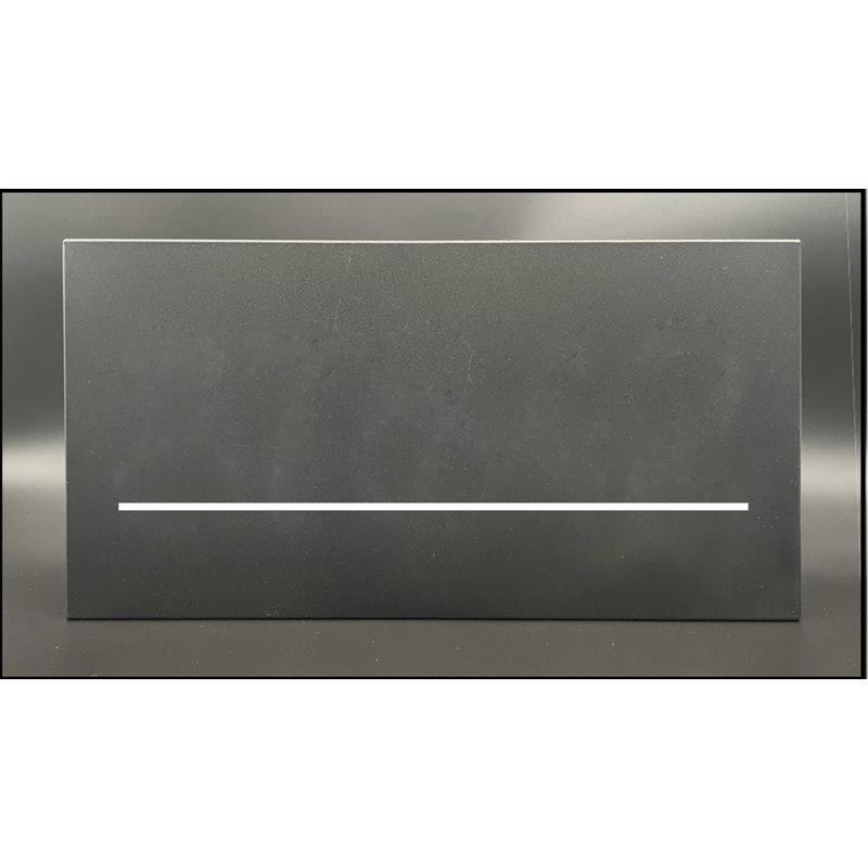Panneau d'adresse en aluminium illuminé, Argent brossé