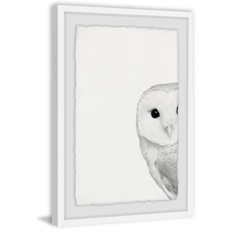 «Hidden Owl», reproduction d'art encadrée, H 18 po x l 12 po x P 1,5 po