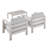 Magers Outdoor Grey 3pc Set-62777225-62777224