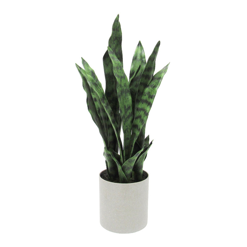 Plante de serpent artificielle Sansevieria en pot, Petit