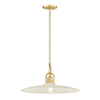 1 - Light Aged Brass Pendant