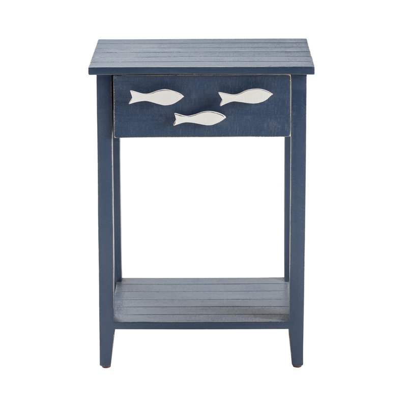 Harr Solid Wood End Table with Storage