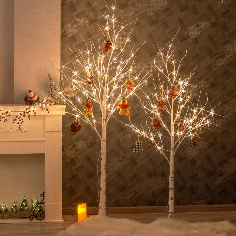 Prelit Birch Tree Light Set