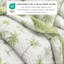 Ensemble de courtepointe réversible vert / blanc Palm Tree-110847220