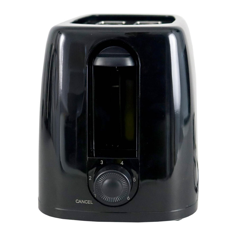 Igenix 2 Slice Toaster Black, Black