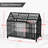 54/48 Inch Heavy Duty Dog Crate Large Dog Cage Strong Metal Dog Kennels And Crates For Large Dogs Top Open With Wheels 2 Removable Trays-1175786060