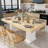 Arfath 8-Person Double Pedestal Dining Table