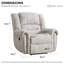 Fauteuil inclinable manuel surdimensionné 40,9 po Chemika-2129979825