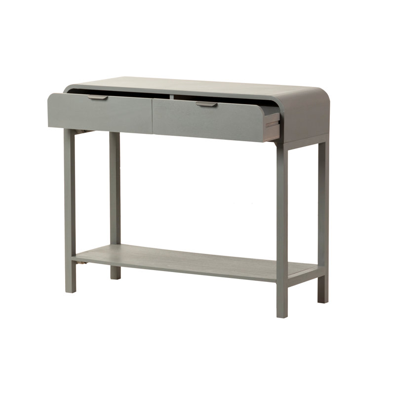 90cm Console Table, Grey/Black