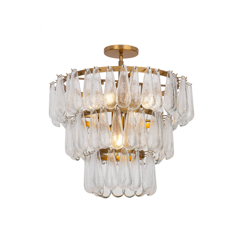 Plafonnier semi-encastré 5 lumières 21,5 po Vionne