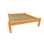  Structure de lit en bois massif jaune Brookfield - Grand, jaune