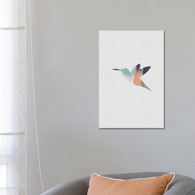 Pastel Hummingbird by Orara Studio - Wrapped Canvas Painting