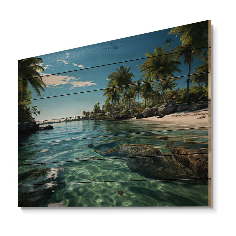 Décoration murale Haggerty - Paysages en bois sur bois de pin naturel, H 30 po x l 40 po