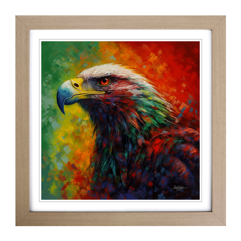 Single Picture Frame Print on Wood, Oak