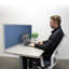 Panneau d'intimité acoustique fixé au bureau-16490100-16490105-16490123