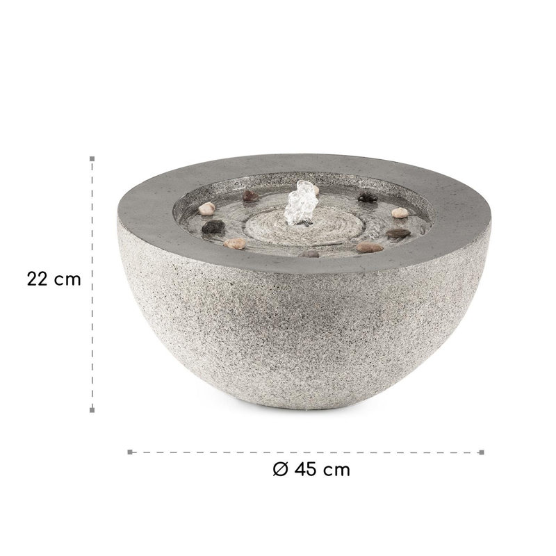 Outdoor Rock Fountain with Lights