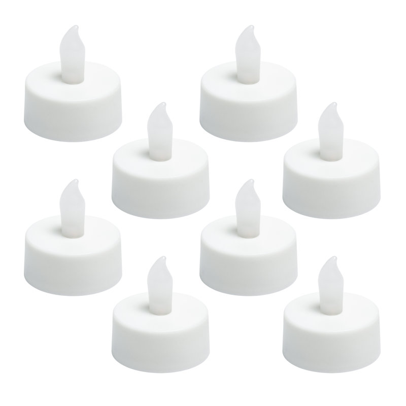 Unscented Flameless Tealight Candle, Cream