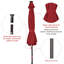 Noreene 300 cm W X 300 cm D Octagonal Lighted Tilt Market Parasol with Crank Lift-1542795456-1542795463