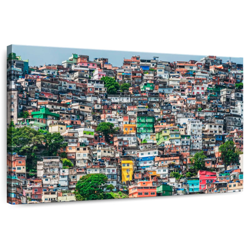 Lilie Slums Of Rio De Janeiro, H 30 po x l 45 po