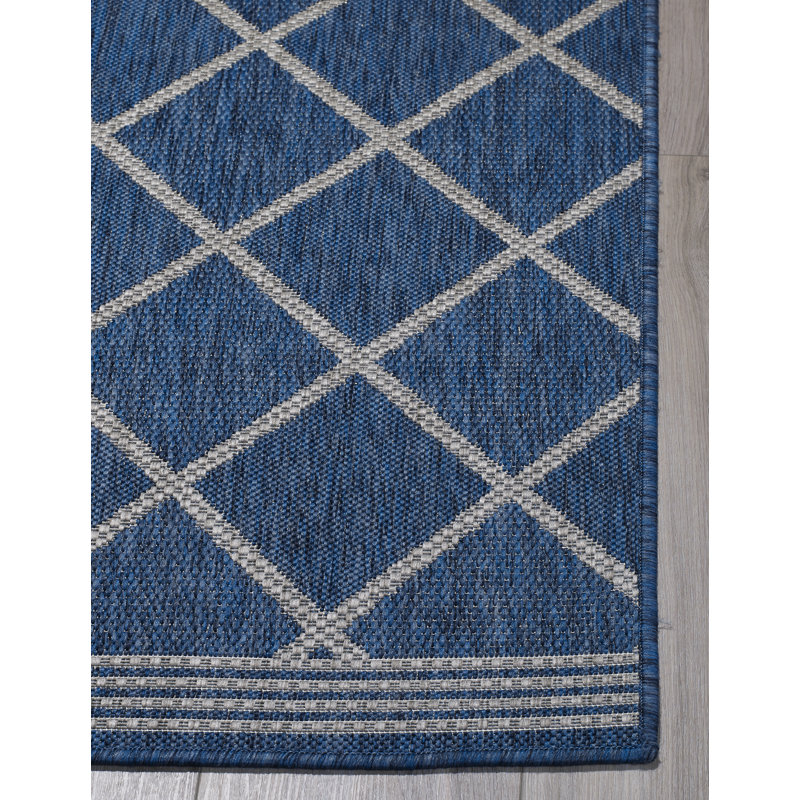 Moroccan Indoor / Outdoor Rug, Rectangle 3'11" x 5'6"