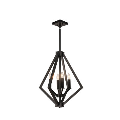 Lustre géométrique à 4 lumières Naoko
