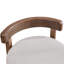 Tabourets pivotants avec repose-pieds en bois massif et lin de 26 po Cicero-129943501-129943504