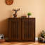 Buffet Mid-Century cannelé avec 2 trous de sortie