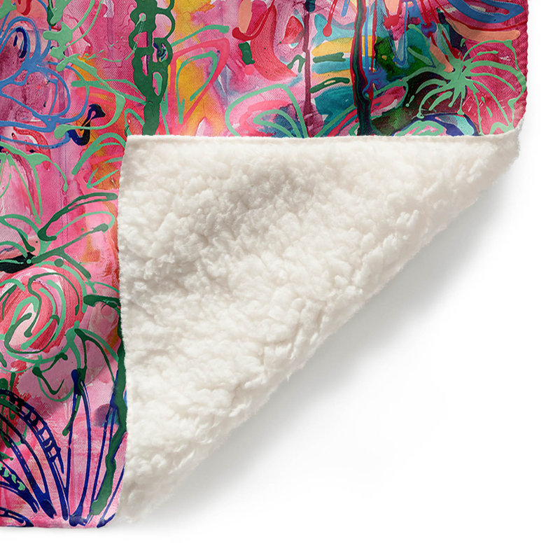 Jeté tropical fêtes , l 68 po x L 80 po