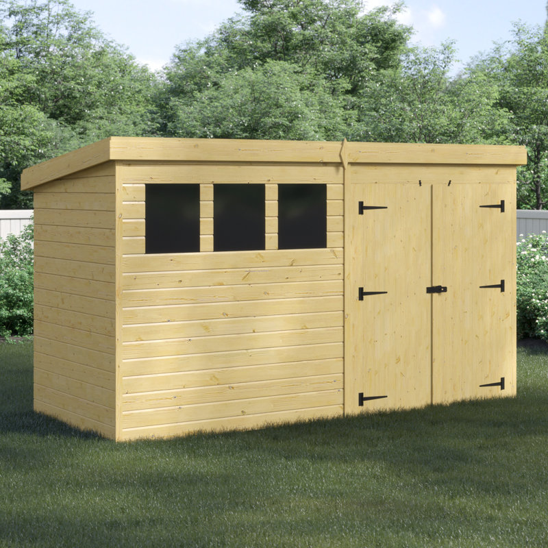 Shiplap Pent Wooden Shed, 12ft. W x 5ft. D