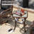 3 Pcs Patio Furniture Set With 2-tier Side Table And Cushions For Porch-1356618080
