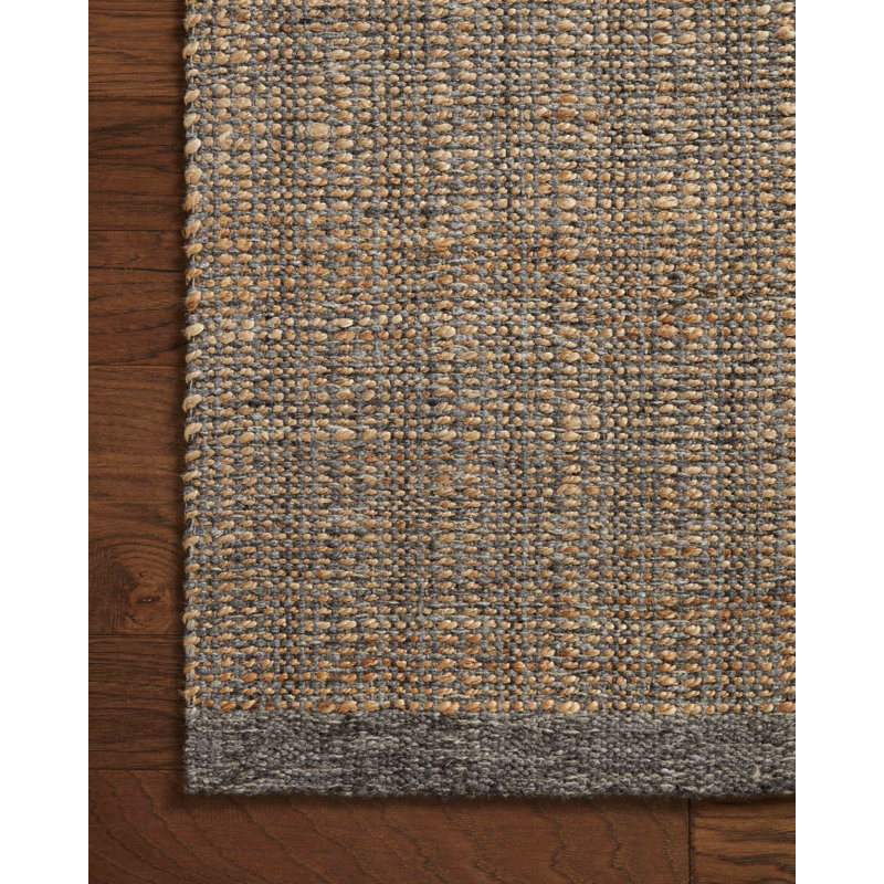 Jean Stoffer x Loloi Cornwall Charcoal / Natural Area Rug, Rectangle 3'6" x 5'6"