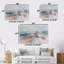 «Grey Pink Minimalisme» Village Mirage II - ensemble d'art mural de ferme-607477641-607477653