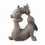 Statue de jardin maman et bébé lapins