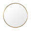 Gosse Round Metal Beveled Wall Mirror