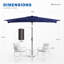 Parasol de marché 10 pi x 6,5 pi Doranna-1348924994