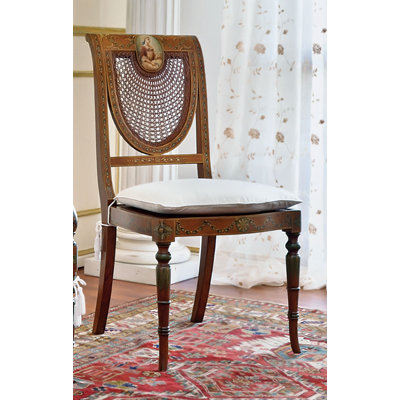 Solid Wood Side Chair in Brown