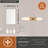 Malayeka 24.75 In. Bath Bar Vanity Light White Glass Shade-602381067