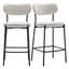 Mateiu 66cm Boucle Fabric Bar Stool-880490517