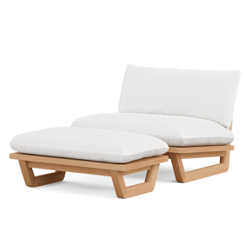 Dweller Outdoor Teak Lounge Chair, Yes