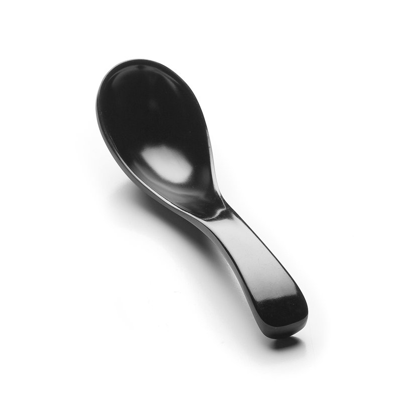 Cuillère à soupe asiatique Zen, Noir