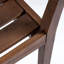 2 chaises de salle à manger en bois brun foncé pour la cour, la piscine, le jardin et l'extérieur 2